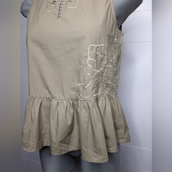 MADEWELL Embroidered Peplum Top XS - Picture 4 of 13